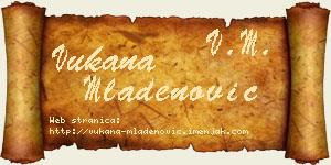 Vukana Mladenović vizit kartica